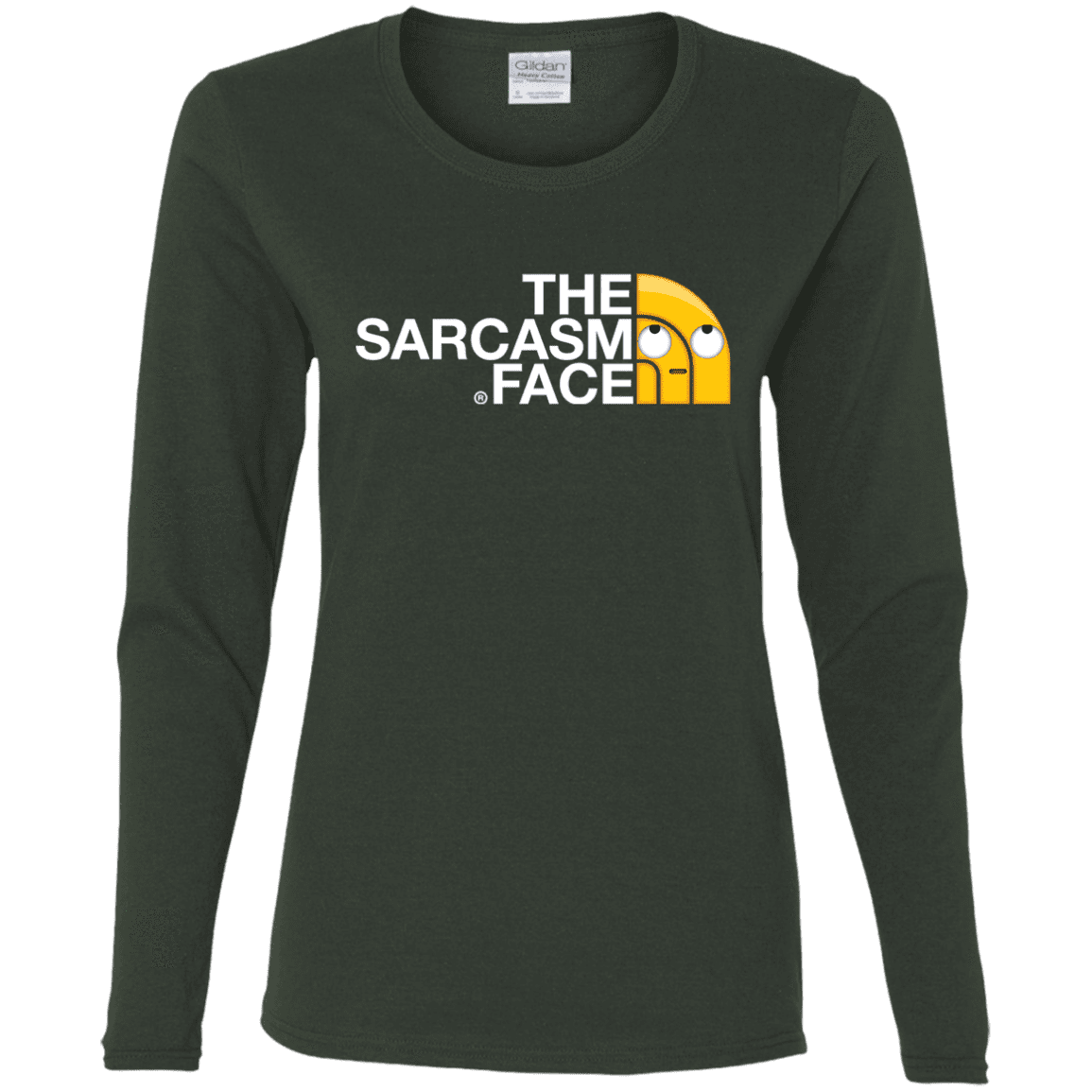 T-Shirts Forest / S Sarcasm Face Women's Long Sleeve T-Shirt