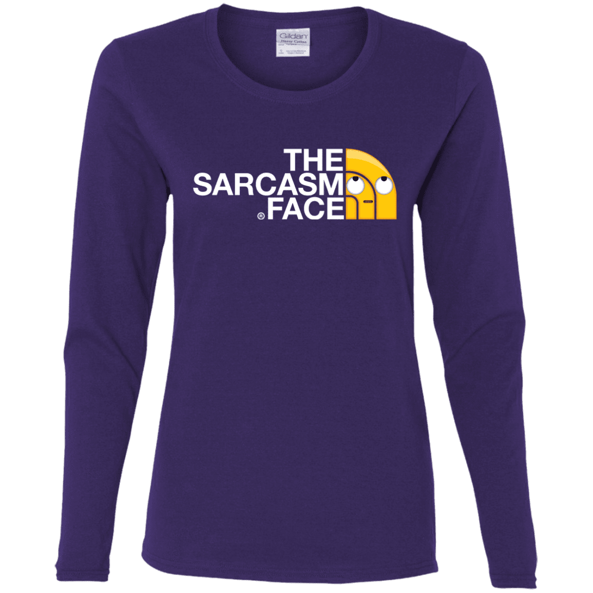 T-Shirts Purple / S Sarcasm Face Women's Long Sleeve T-Shirt