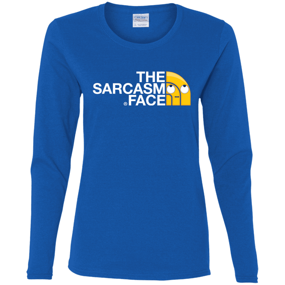 T-Shirts Royal / S Sarcasm Face Women's Long Sleeve T-Shirt