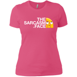 T-Shirts Hot Pink / X-Small Sarcasm Face Women's Premium T-Shirt