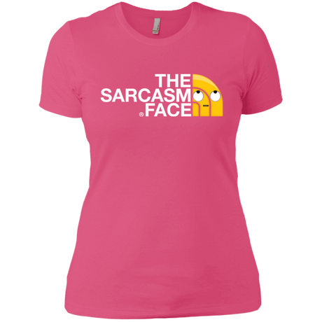T-Shirts Hot Pink / X-Small Sarcasm Face Women's Premium T-Shirt