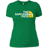 T-Shirts Kelly Green / X-Small Sarcasm Face Women's Premium T-Shirt