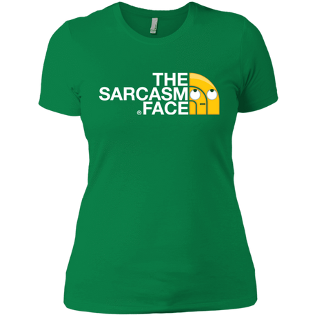 T-Shirts Kelly Green / X-Small Sarcasm Face Women's Premium T-Shirt