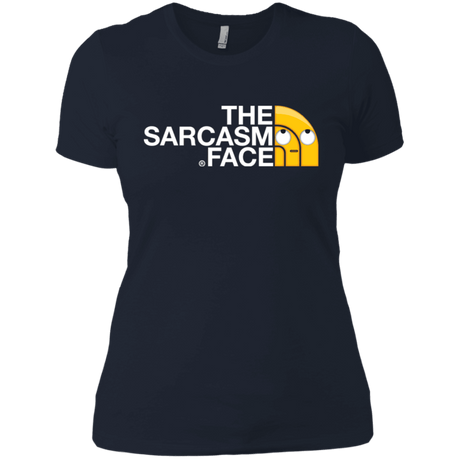 T-Shirts Midnight Navy / X-Small Sarcasm Face Women's Premium T-Shirt