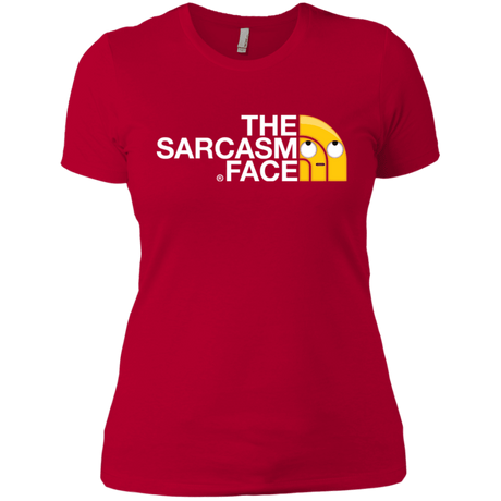 T-Shirts Red / X-Small Sarcasm Face Women's Premium T-Shirt