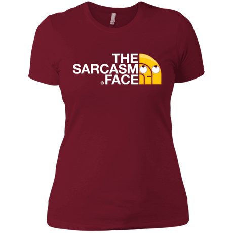 T-Shirts Scarlet / S Sarcasm Face Women's Premium T-Shirt