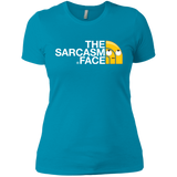 T-Shirts Turquoise / X-Small Sarcasm Face Women's Premium T-Shirt