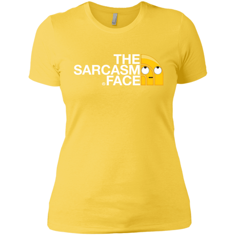 T-Shirts Vibrant Yellow / X-Small Sarcasm Face Women's Premium T-Shirt