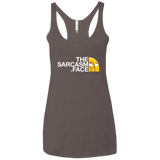 T-Shirts Macchiato / X-Small Sarcasm Face Women's Triblend Racerback Tank