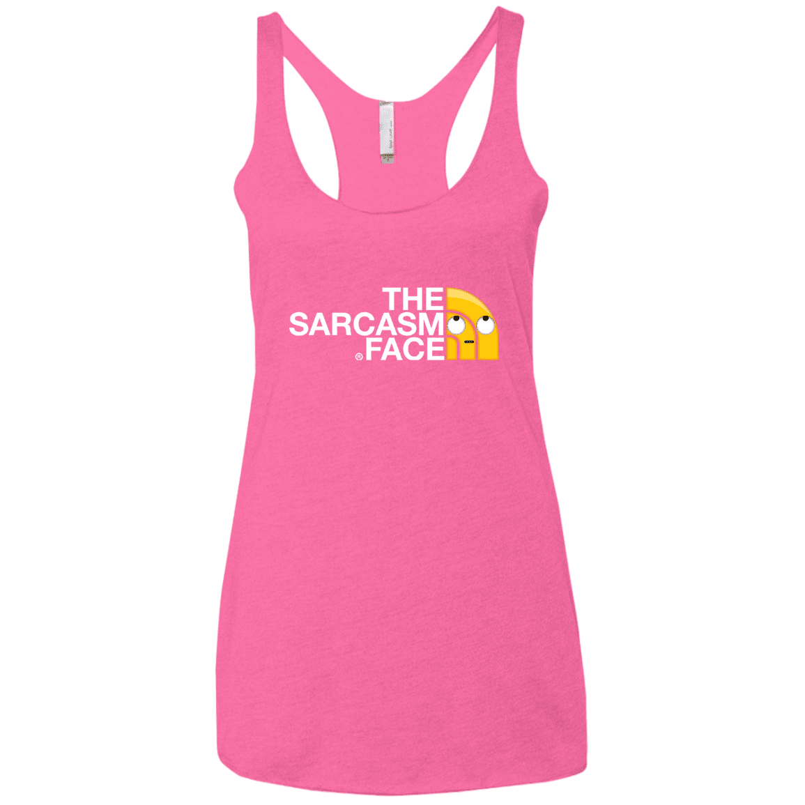 T-Shirts Vintage Pink / X-Small Sarcasm Face Women's Triblend Racerback Tank