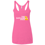 T-Shirts Vintage Pink / X-Small Sarcasm Face Women's Triblend Racerback Tank