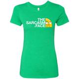T-Shirts Envy / S Sarcasm Face Women's Triblend T-Shirt