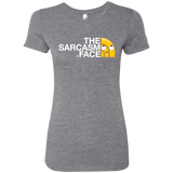 T-Shirts Premium Heather / S Sarcasm Face Women's Triblend T-Shirt