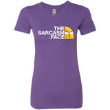 T-Shirts Purple Rush / S Sarcasm Face Women's Triblend T-Shirt