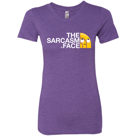 T-Shirts Purple Rush / S Sarcasm Face Women's Triblend T-Shirt