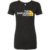 T-Shirts Vintage Black / S Sarcasm Face Women's Triblend T-Shirt