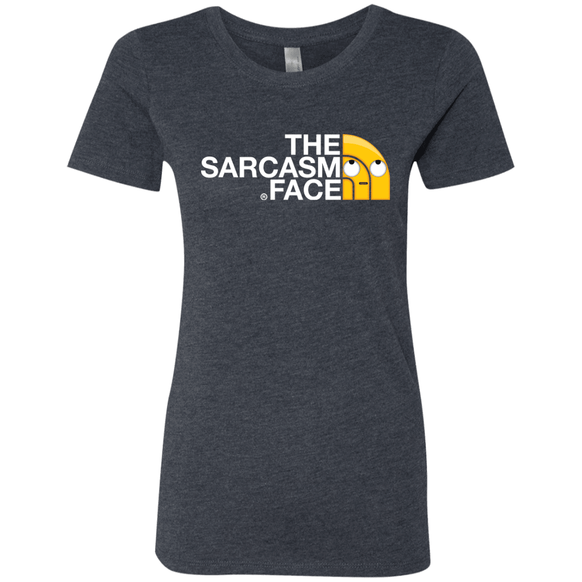 T-Shirts Vintage Navy / S Sarcasm Face Women's Triblend T-Shirt