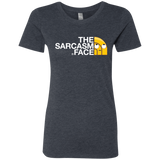 T-Shirts Vintage Navy / S Sarcasm Face Women's Triblend T-Shirt