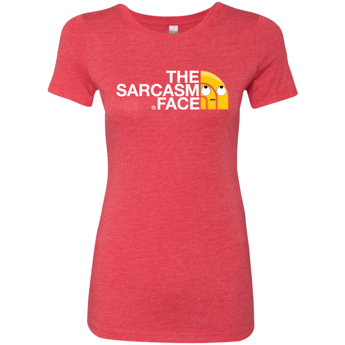T-Shirts Vintage Red / S Sarcasm Face Women's Triblend T-Shirt
