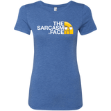 T-Shirts Vintage Royal / S Sarcasm Face Women's Triblend T-Shirt