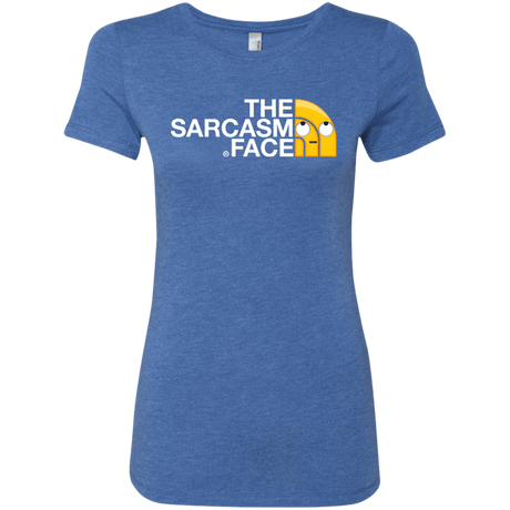 T-Shirts Vintage Royal / S Sarcasm Face Women's Triblend T-Shirt