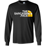 T-Shirts Black / YS Sarcasm Face Youth Long Sleeve T-Shirt