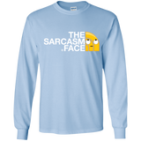 T-Shirts Light Blue / YS Sarcasm Face Youth Long Sleeve T-Shirt