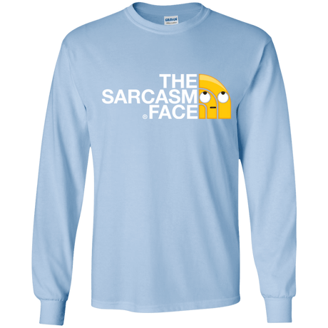 T-Shirts Light Blue / YS Sarcasm Face Youth Long Sleeve T-Shirt