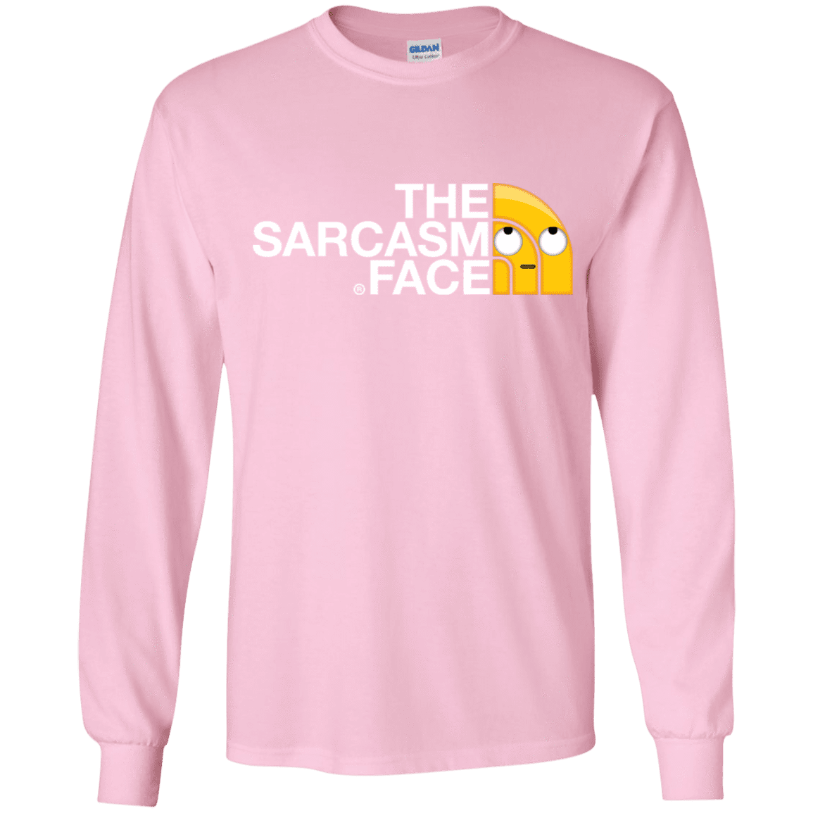 T-Shirts Light Pink / YS Sarcasm Face Youth Long Sleeve T-Shirt