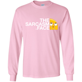 T-Shirts Light Pink / YS Sarcasm Face Youth Long Sleeve T-Shirt