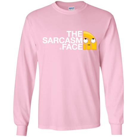 T-Shirts Light Pink / YS Sarcasm Face Youth Long Sleeve T-Shirt