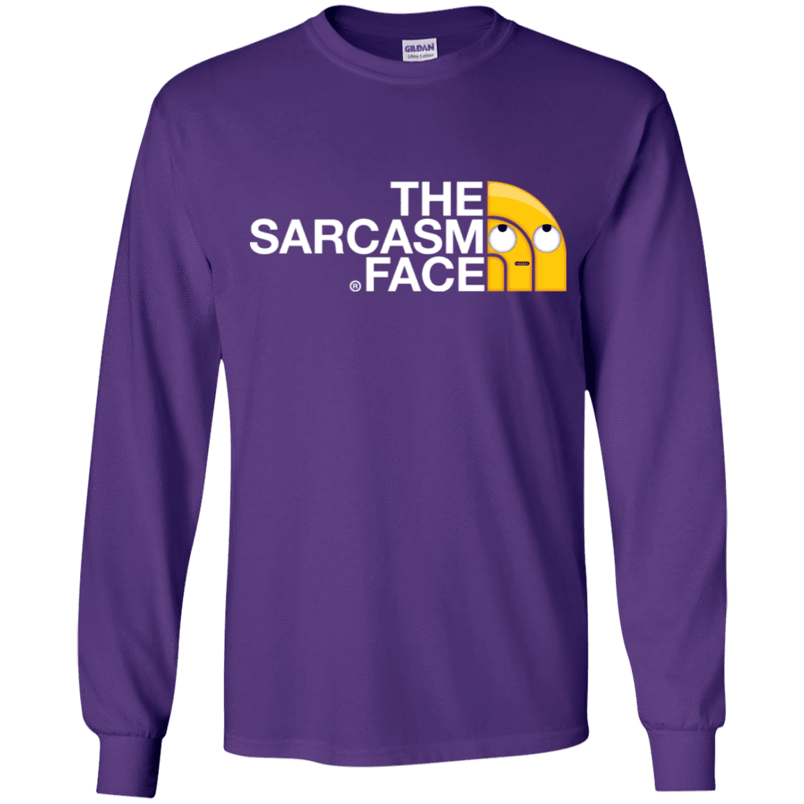 T-Shirts Purple / YS Sarcasm Face Youth Long Sleeve T-Shirt