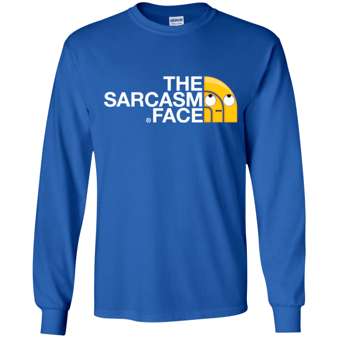 T-Shirts Royal / YS Sarcasm Face Youth Long Sleeve T-Shirt