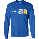 T-Shirts Royal / YS Sarcasm Face Youth Long Sleeve T-Shirt