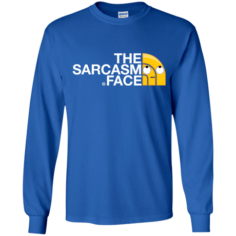T-Shirts Royal / YS Sarcasm Face Youth Long Sleeve T-Shirt