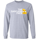 T-Shirts Sport Grey / YS Sarcasm Face Youth Long Sleeve T-Shirt