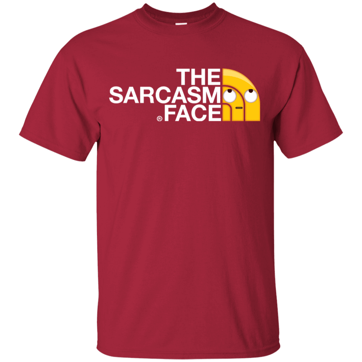 T-Shirts Cardinal / YXS Sarcasm Face Youth T-Shirt