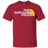 T-Shirts Cardinal / YXS Sarcasm Face Youth T-Shirt