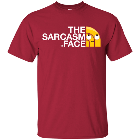 T-Shirts Cardinal / YXS Sarcasm Face Youth T-Shirt