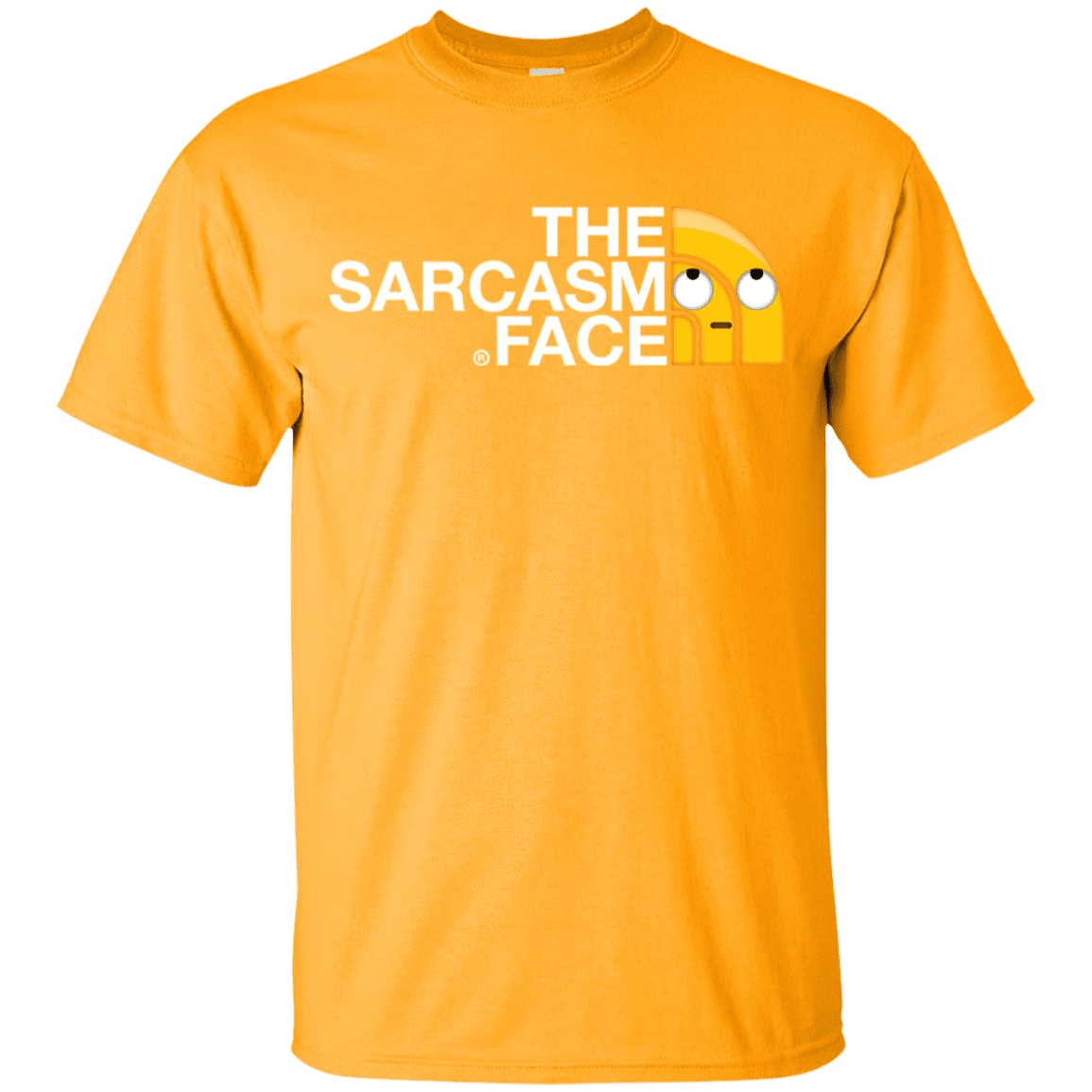 T-Shirts Gold / YXS Sarcasm Face Youth T-Shirt