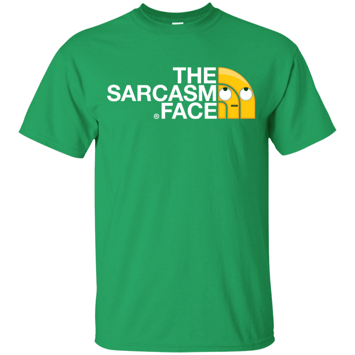 T-Shirts Irish Green / YXS Sarcasm Face Youth T-Shirt