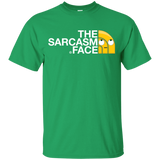 T-Shirts Irish Green / YXS Sarcasm Face Youth T-Shirt