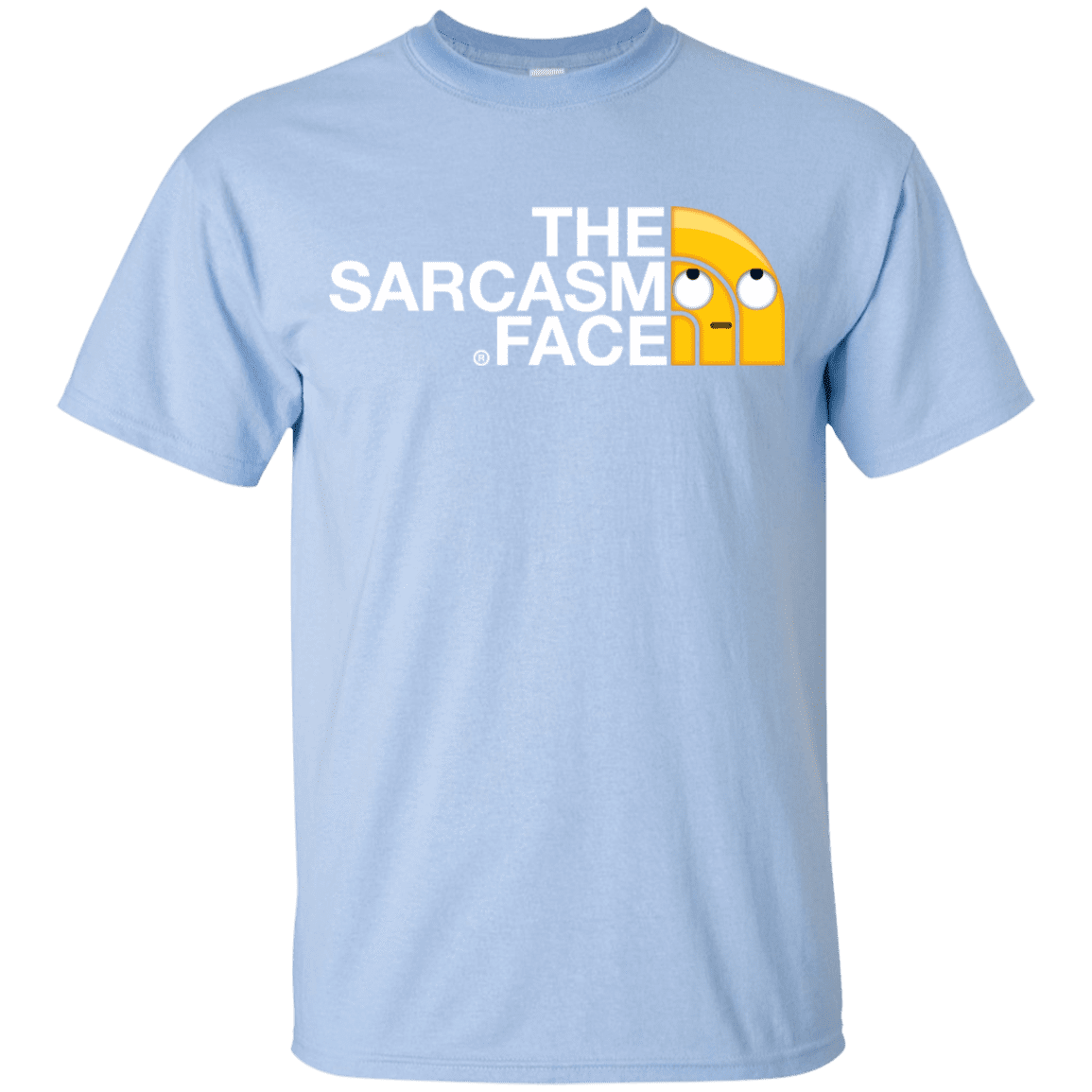 T-Shirts Light Blue / YXS Sarcasm Face Youth T-Shirt