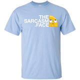 T-Shirts Light Blue / YXS Sarcasm Face Youth T-Shirt