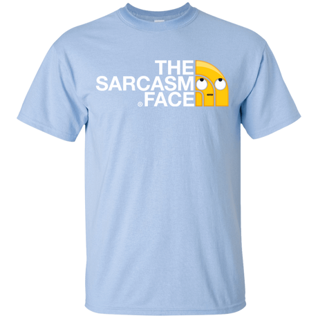 T-Shirts Light Blue / YXS Sarcasm Face Youth T-Shirt