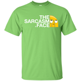 T-Shirts Lime / YXS Sarcasm Face Youth T-Shirt