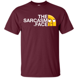 T-Shirts Maroon / YXS Sarcasm Face Youth T-Shirt