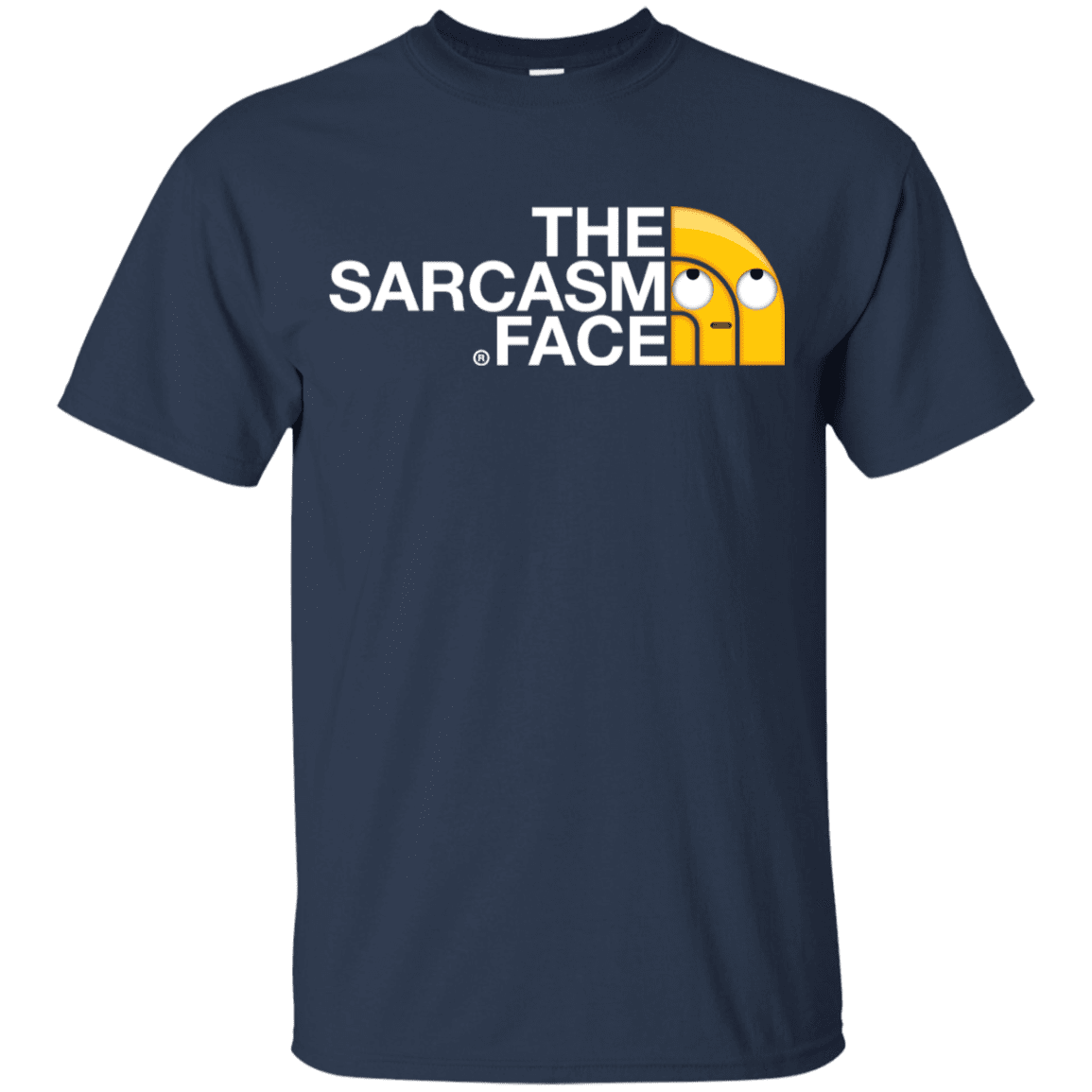 T-Shirts Navy / YXS Sarcasm Face Youth T-Shirt