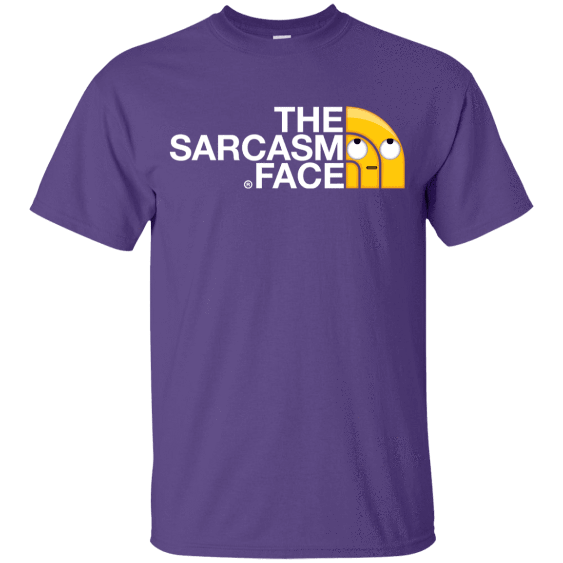 T-Shirts Purple / YXS Sarcasm Face Youth T-Shirt