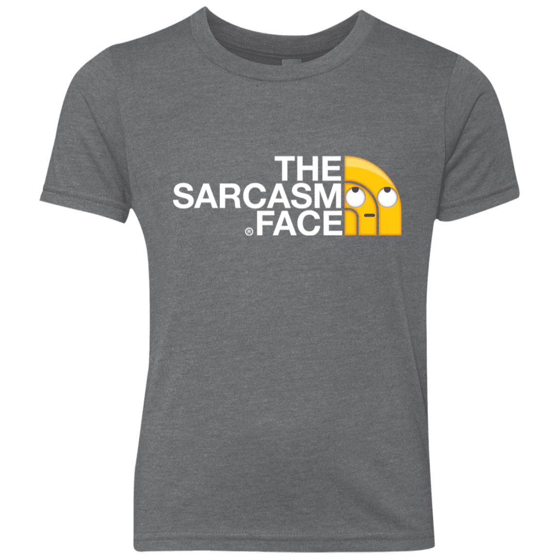 T-Shirts Premium Heather / YXS Sarcasm Face Youth Triblend T-Shirt